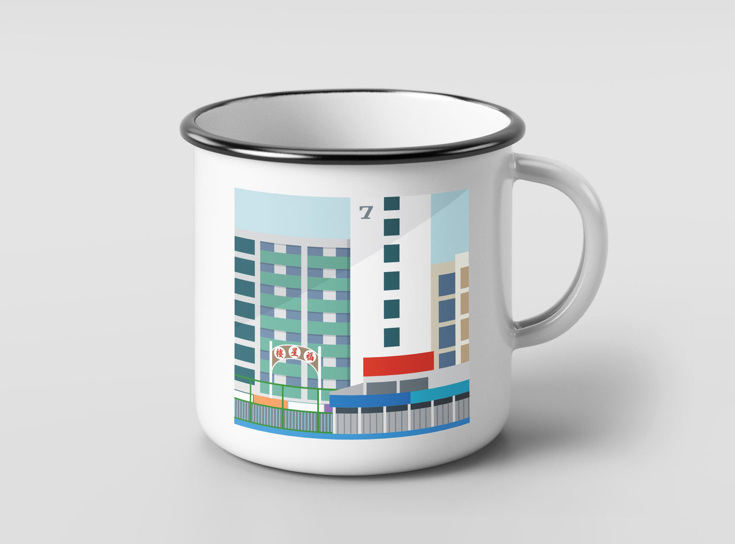 旧・牛頭角下邨 ホーローマグカップ